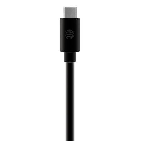 AT&T Charge and Sync USB to USB-C Cable with Lightning Connectors, 4 Feet TCL01-BLK